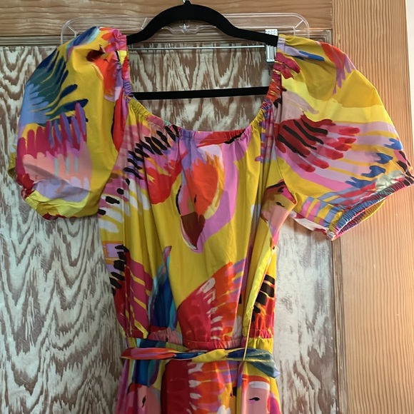 FARM RIO Neon Macaws Maxi Dress - S - Picture 8 of 9